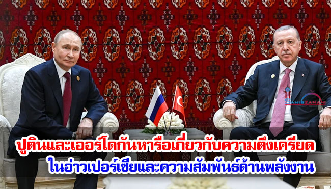 ปูตินและเออร์โดกันหารือเกี่ยวกับความตึงเครียดในอ่าวเปอร์เซียและความสัมพันธ์ด้านพลังงาน