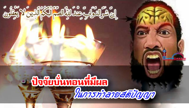 ปัจจัยบั่นทอนที่มีผลในการทำลายสติปัญญา
